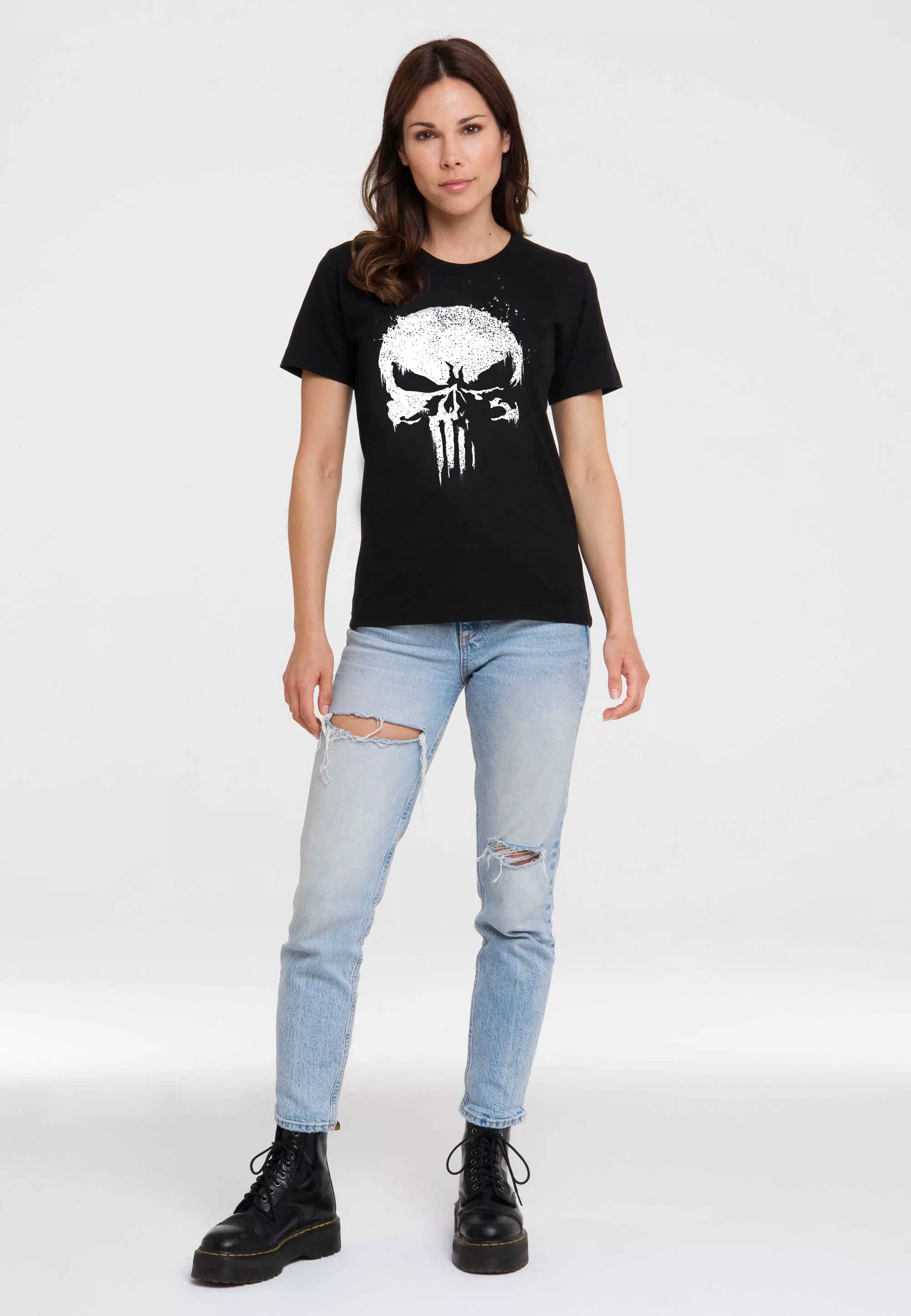 LOGOSHIRT T-Shirt "Marvel - Punisher TV Skull", mit lizenziertem Print günstig online kaufen