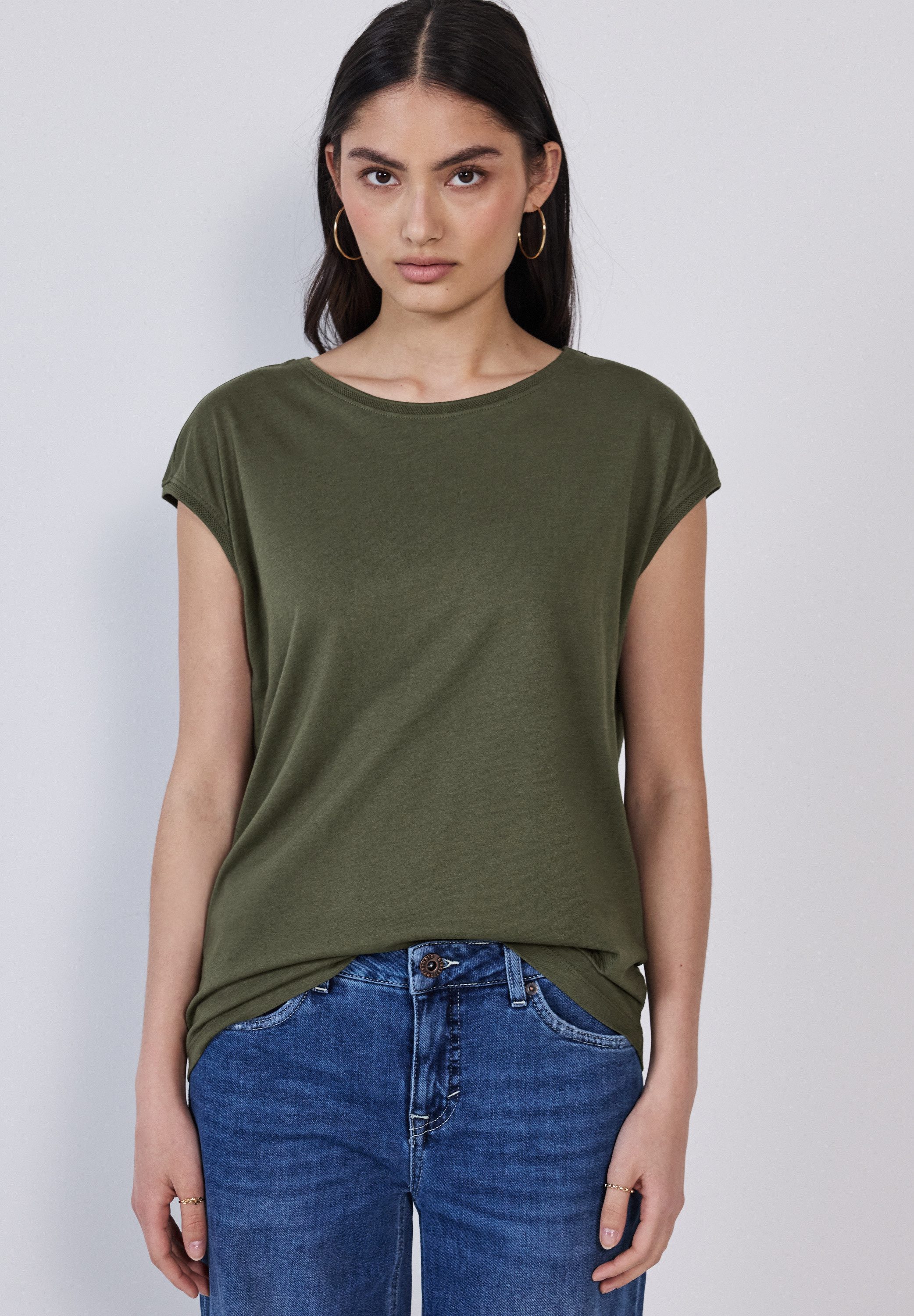 STREET ONE STUDIO T-Shirt, mit U-Boot-Ausschnitt günstig online kaufen