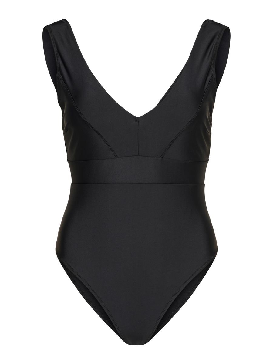 ONLY V-ausschnitt Badeanzug Damen Schwarz günstig online kaufen