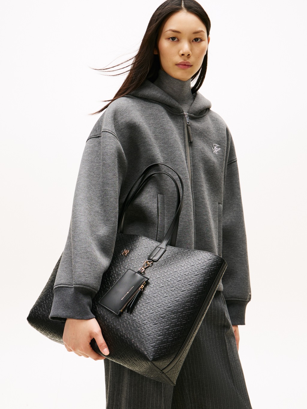 Tommy Hilfiger Tragetasche "TH ICON TOTE MONO", Damen Schultertasche, Shopp günstig online kaufen