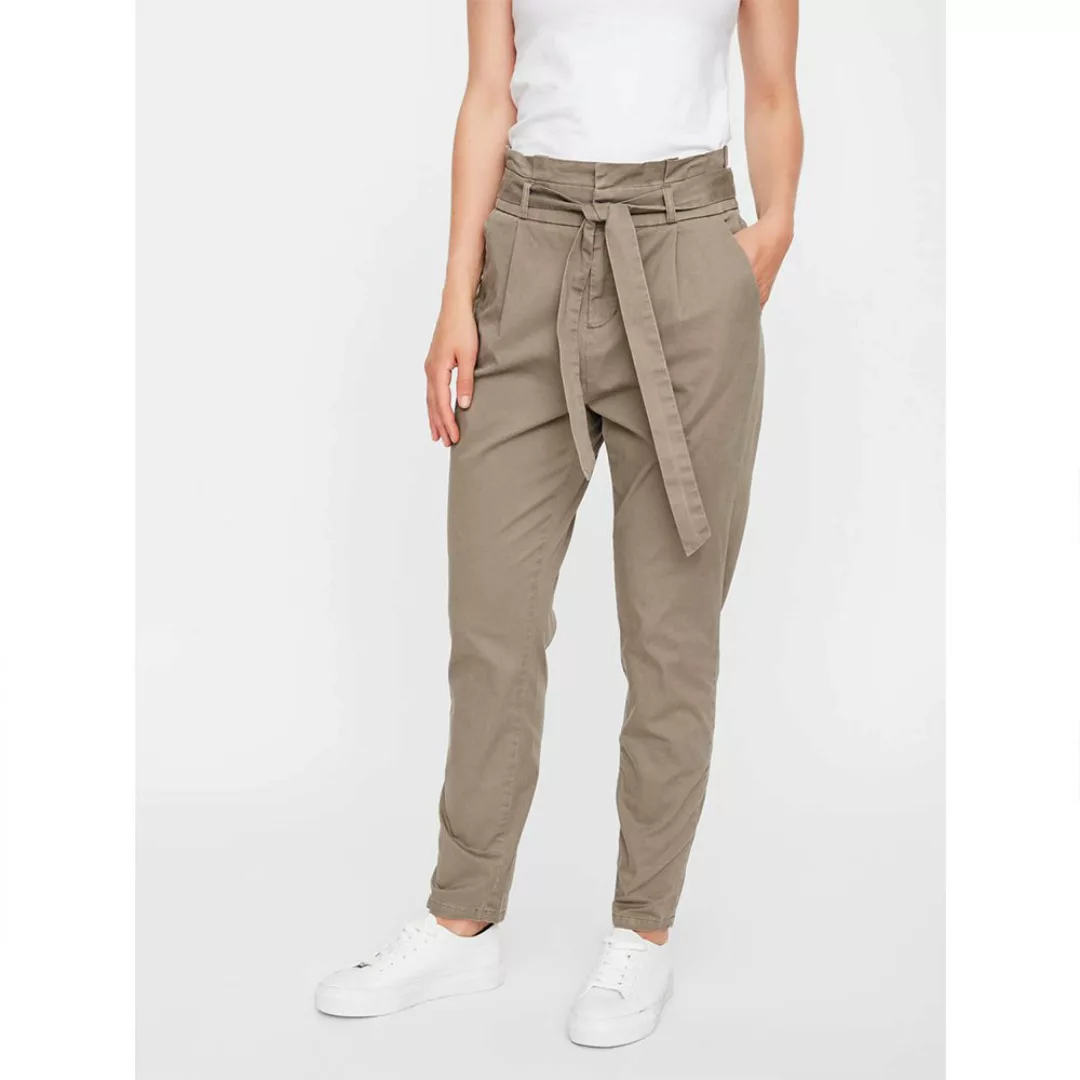 Vero Moda Eva Hohe Taille Loose Paperbag Cot Hose L Bungee Cord günstig online kaufen