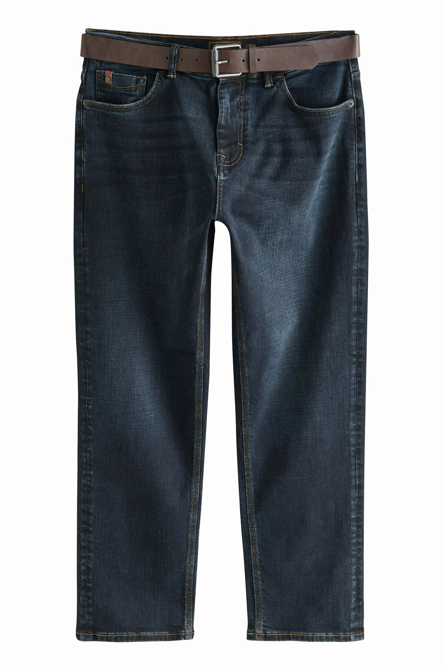 Next Straight-Jeans Signature Jeans mit Gürtel, günstig online kaufen