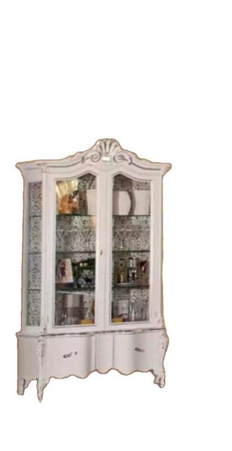 JVmoebel Vitrine Showcase Italienische Wohnzimmermöbel Vitrine Weißes Glas günstig online kaufen