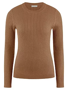 Rundhals-Pullover include braun günstig online kaufen