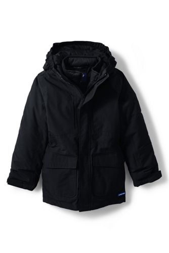 3-in-1-Parka SQUALL, Größe: 152-164, Schwarz, Polyester, by Lands' End, Sch günstig online kaufen