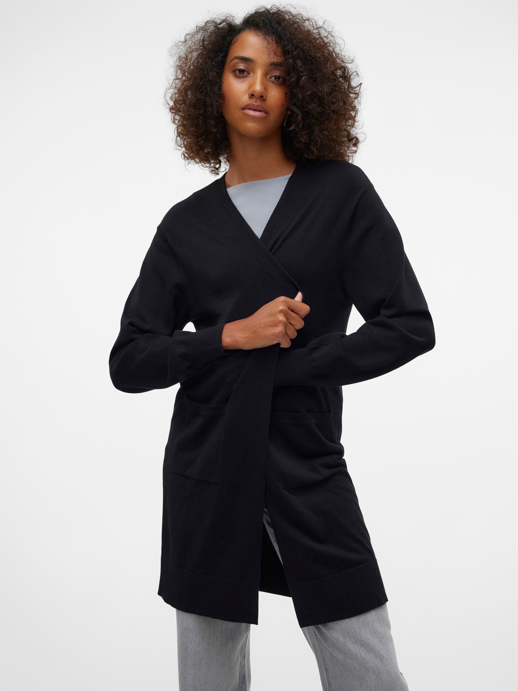 Vero Moda Longstrickjacke VMSILJE LS OPEN günstig online kaufen