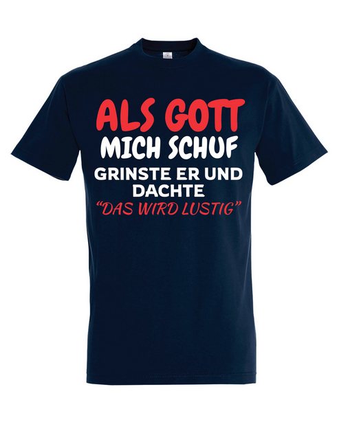 Youth Designz T-Shirt "Gott Lustig" Herren T-Shirt mit coolen Aufdruck mit günstig online kaufen