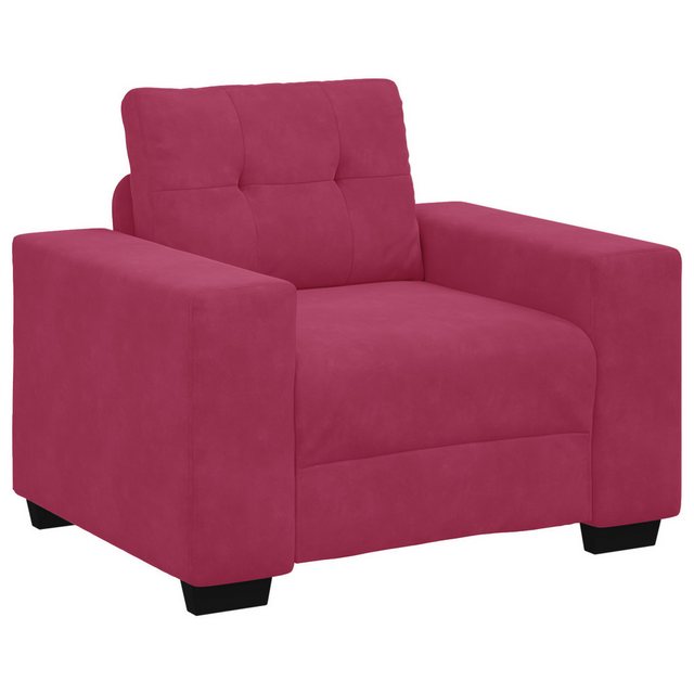 vidaXL Sofa Sofa-Set Set aus 3 Weinrot, 3 Teile günstig online kaufen