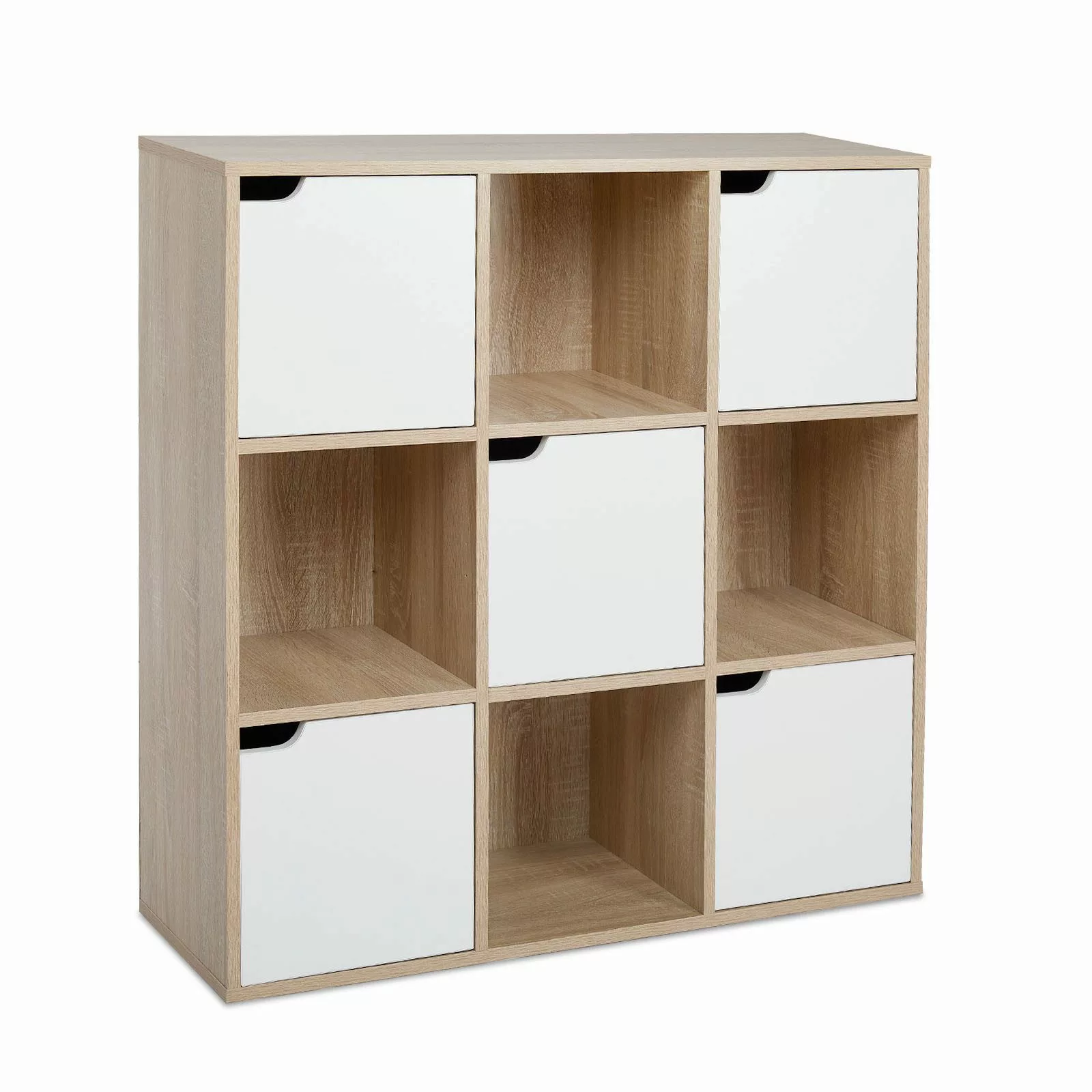 Mondeer Bücherregal Bücherschrank, Aufbewahrungsregal, 9 Fächer günstig online kaufen