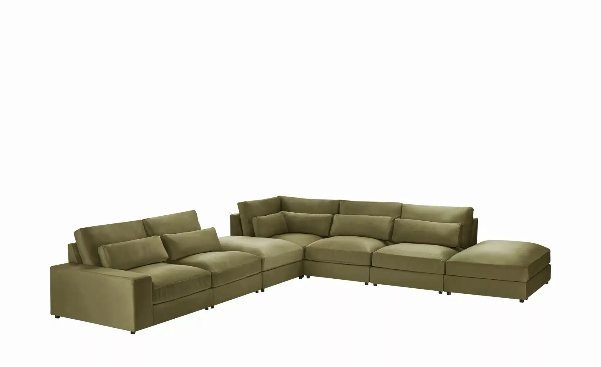 Ecksofa  Branna ¦ grün ¦ Maße (cm): B: 412 H: 88 T: 386 Polstermöbel > Sofa günstig online kaufen