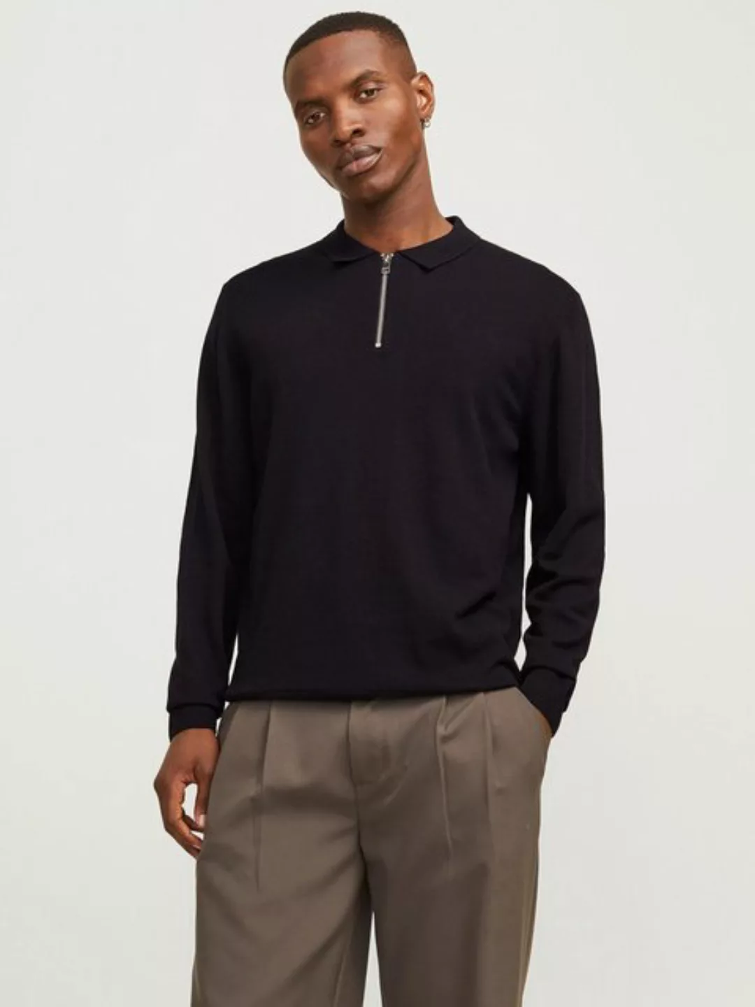 Jack & Jones Polokragenpullover "JJEEMIL KNIT POLO HALF ZIP LS NOOS", mit P günstig online kaufen