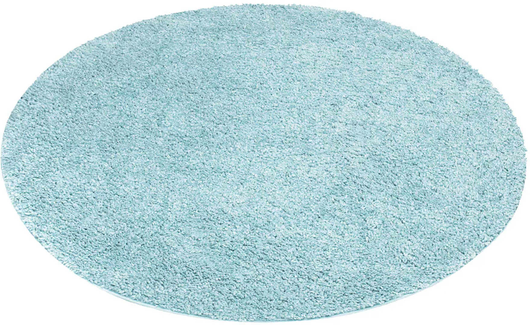 Carpet City Hochflor-Teppich »City Shaggy«, rund, Teppich Einfarbig Uni, be günstig online kaufen