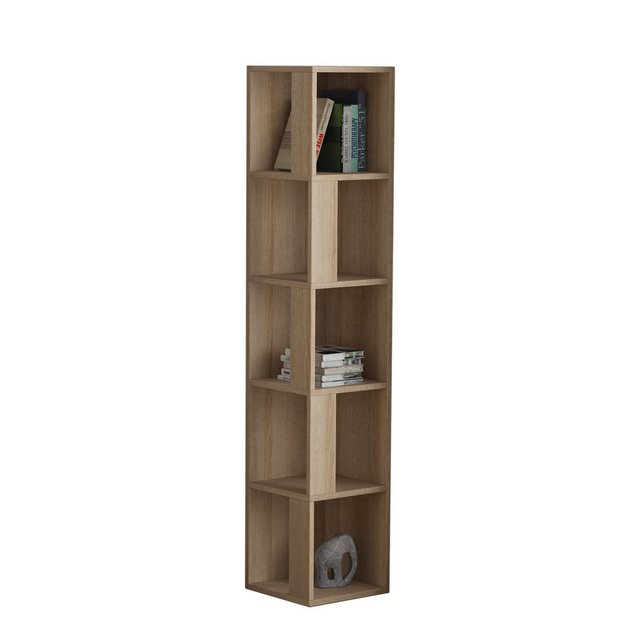 Decortie Bücherregal Piano, Modernes Eck-Bücherregal Vitrine, 31,4 x 31,4 x günstig online kaufen