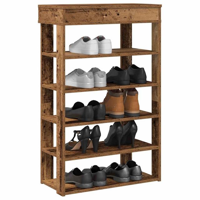 vidaXL Schuhschrank Schuhregal Altholz-Optik 60x30x98 cm Holzwerkstoff günstig online kaufen