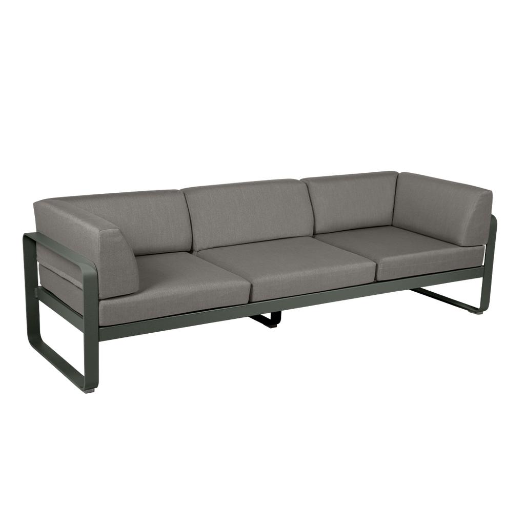 Bellevie 3-Sitzer Club Sofa Outdoor 48 Rosmarin B8 Taupegrau günstig online kaufen