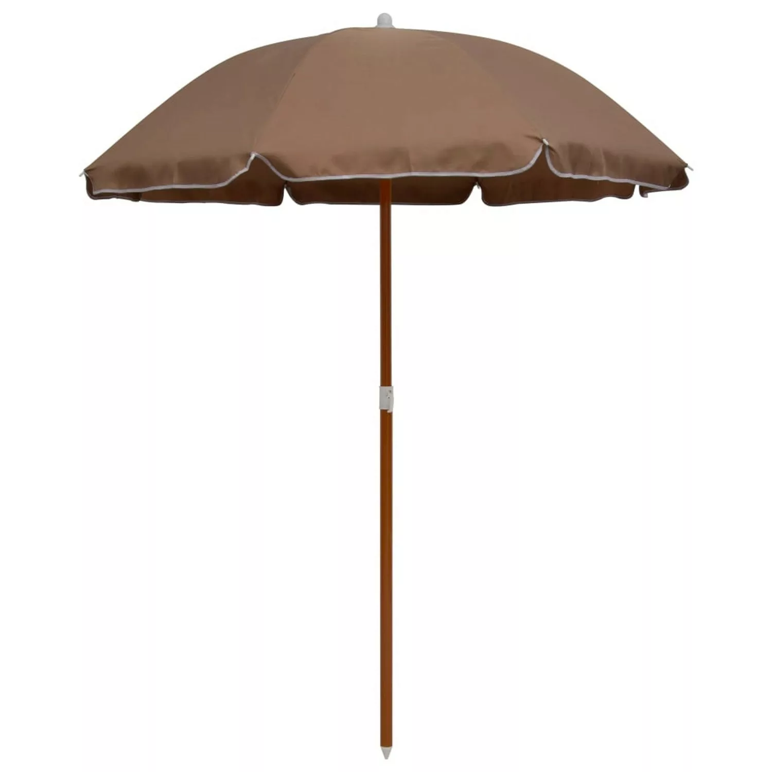 furnicato Sonnenschirm mit Stahl-Mast 180 cm Taupe günstig online kaufen