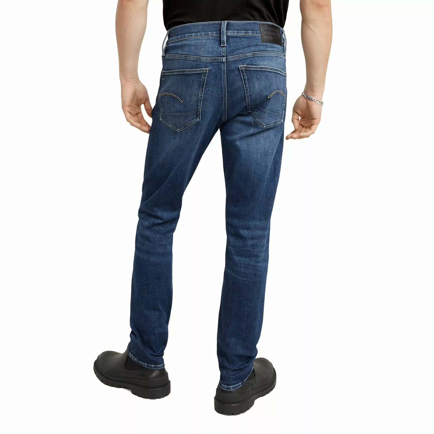 G-Star Herren Jeans 3301 SLIM Fit - Blau - Medium Aged günstig online kaufen