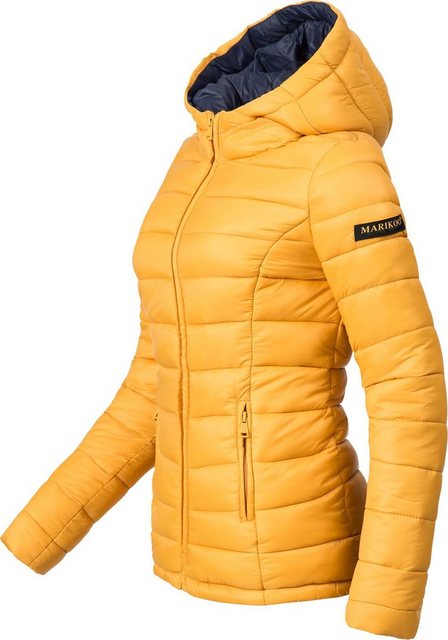 Marikoo Steppjacke Luci modische Damen Übergangsjacke mit großer Kapuze günstig online kaufen