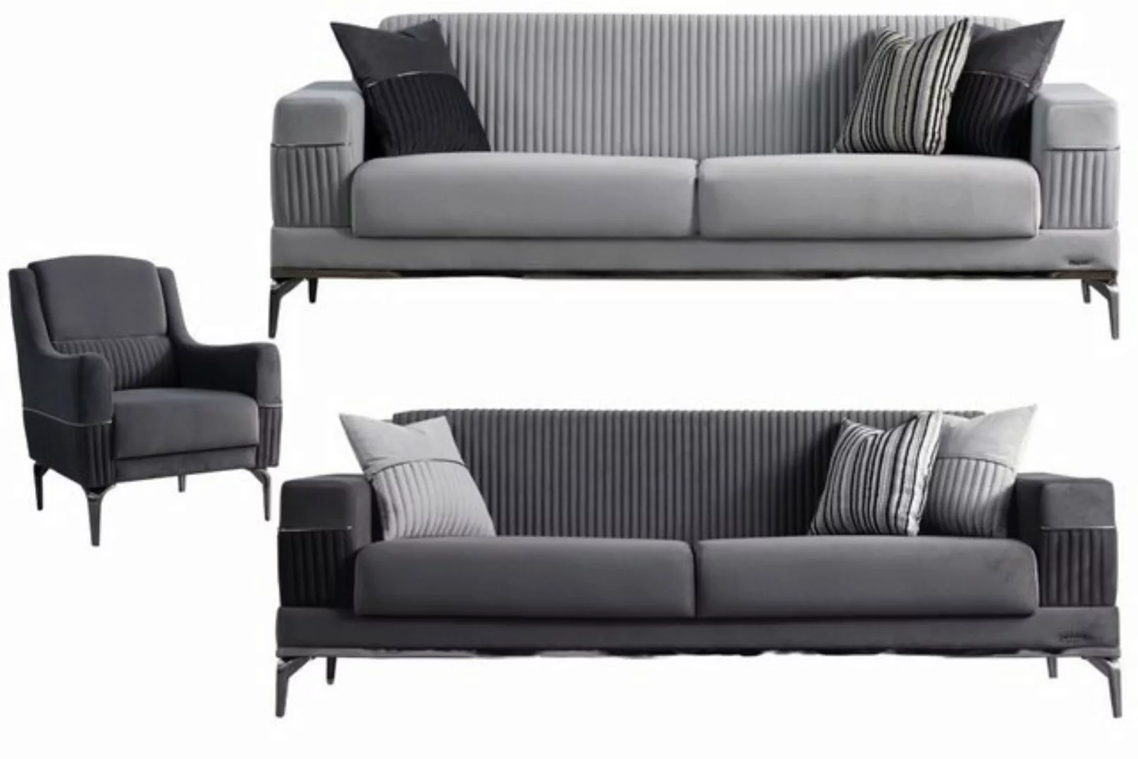 Villa Möbel Sofa Cusco, 1 Stk. 3-Sitzer, Hand Made Qualtiy, Schlaffunktion günstig online kaufen