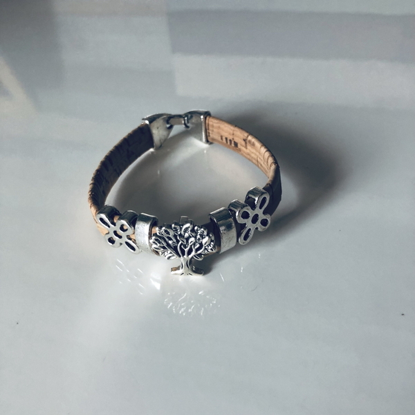 Kork Armband Lebensbaum Korkeiche Silber günstig online kaufen
