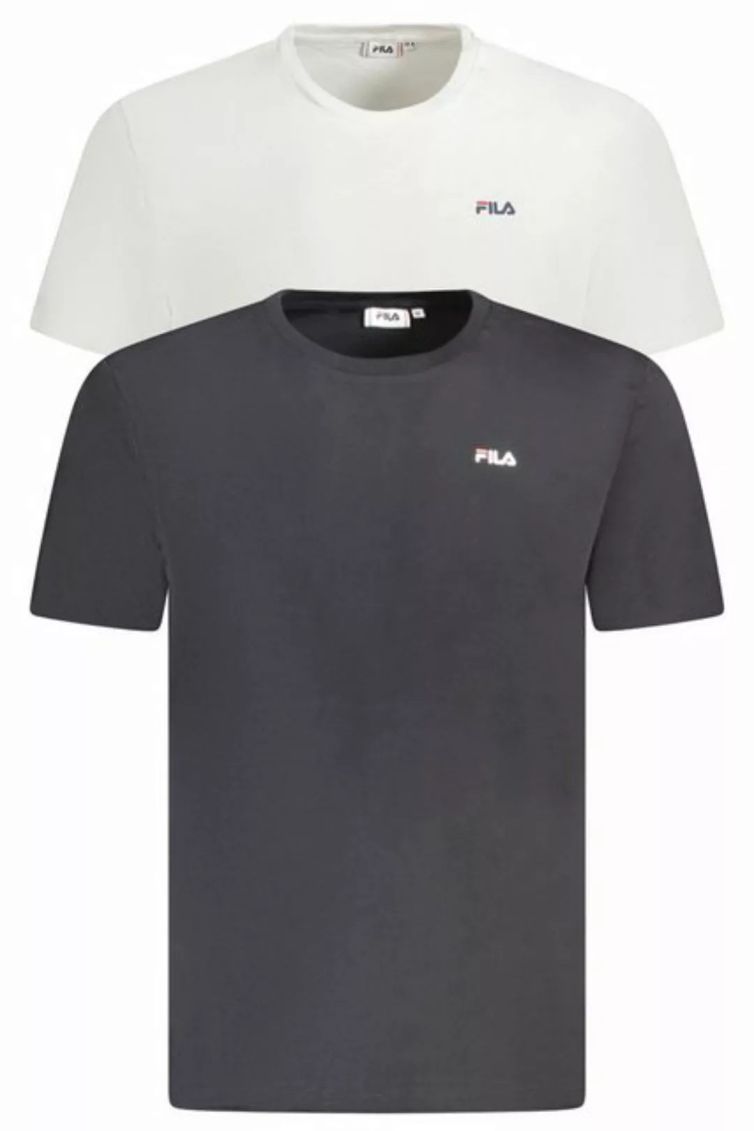 Fila T-Shirt Herren Kurzarm T-Shirt Doppelpack Weiß/Schwarz aus günstig online kaufen