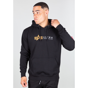 Alpha Industries  Sweatshirt Alpha Label Hoodie - black günstig online kaufen