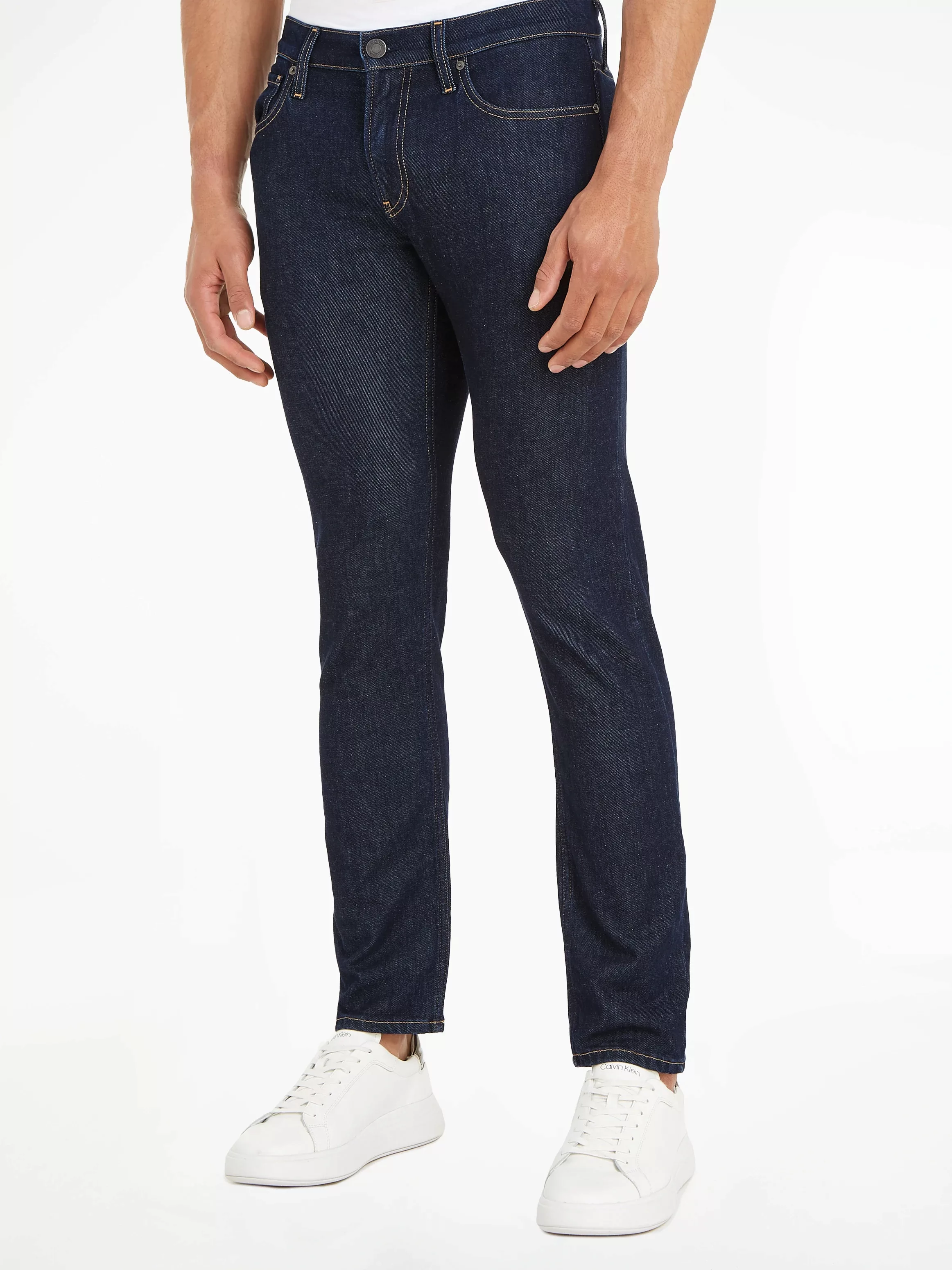 Calvin Klein Slim-fit-Jeans SLIM FIT RINSE BLACK im 5-Pocket-Style günstig online kaufen