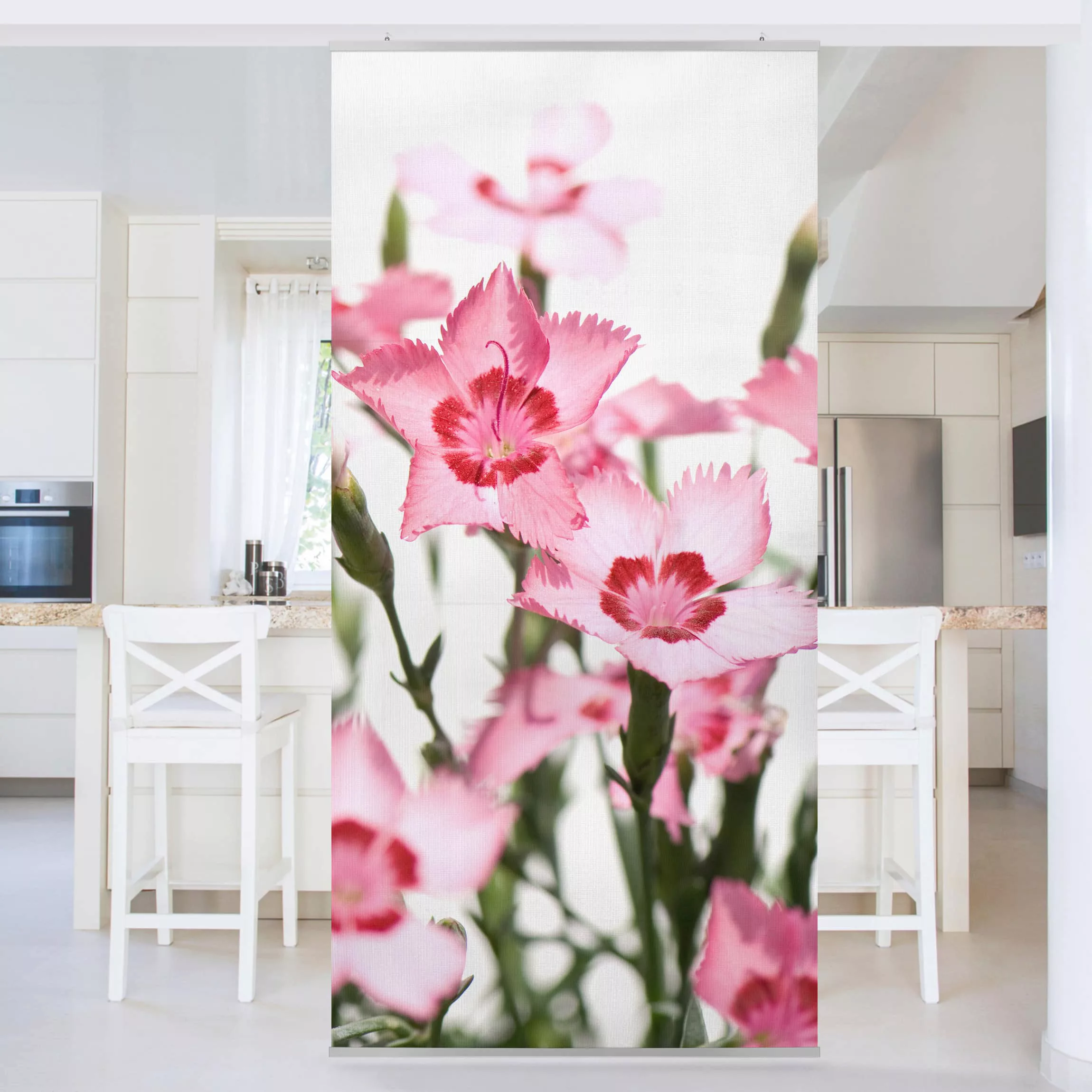 Raumteiler Blumen Pink Flowers günstig online kaufen