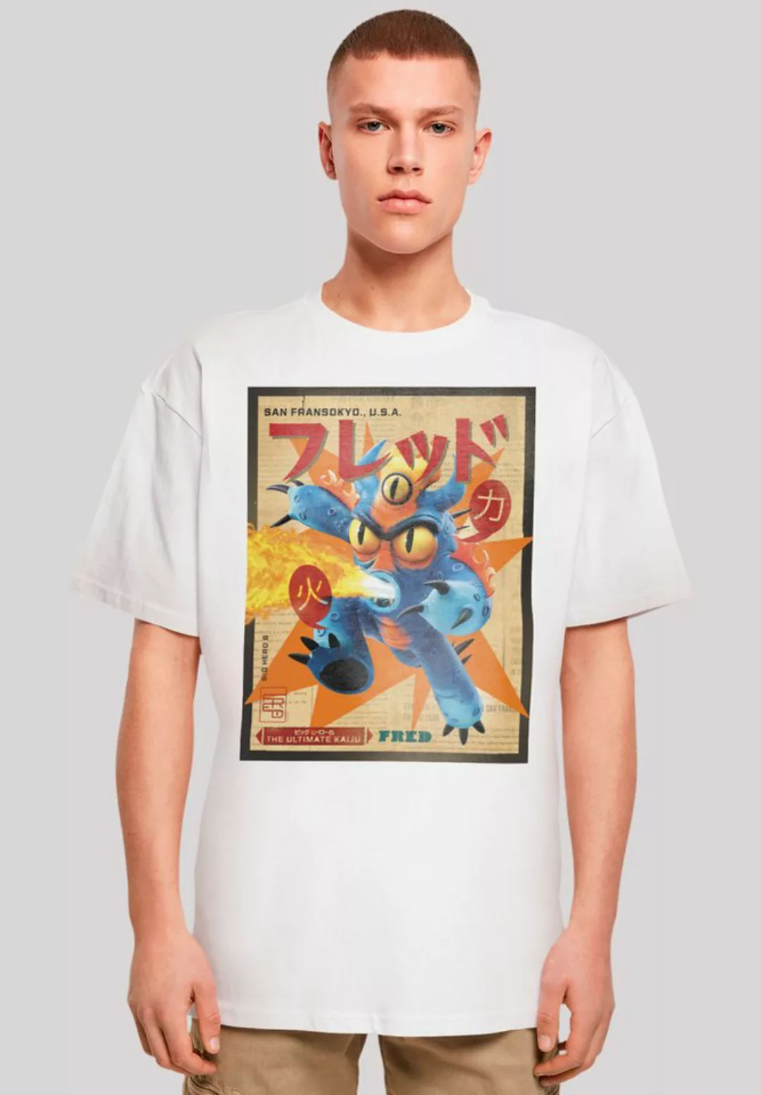 F4NT4STIC T-Shirt "Big Hero 6 Fred Newspaper", Premium Qualität günstig online kaufen