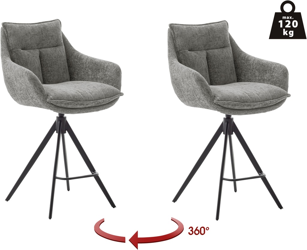 MCA furniture Bistrostuhl "Parker Tresenstuhl mit Armlehnen Tresenhocker", günstig online kaufen