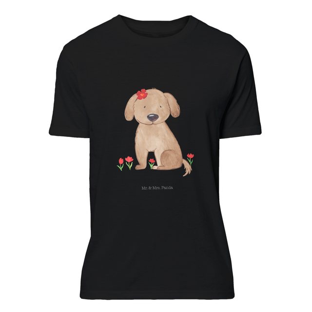 Mr. & Mrs. Panda T-Shirt Hund Hundedame - Schwarz - Geschenk, Sprüche, Hund günstig online kaufen