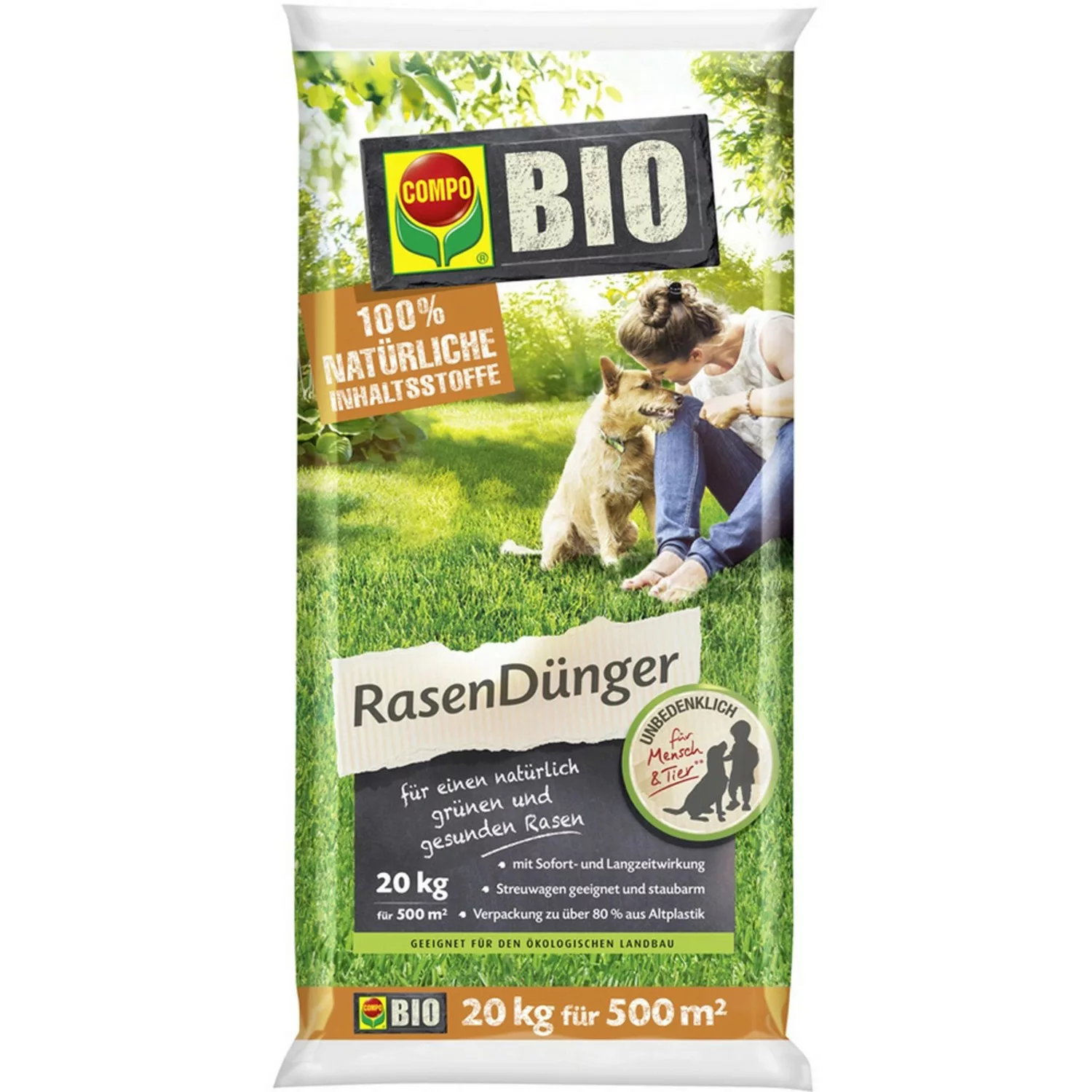 Compo BIO Rasendünger 20 kg günstig online kaufen