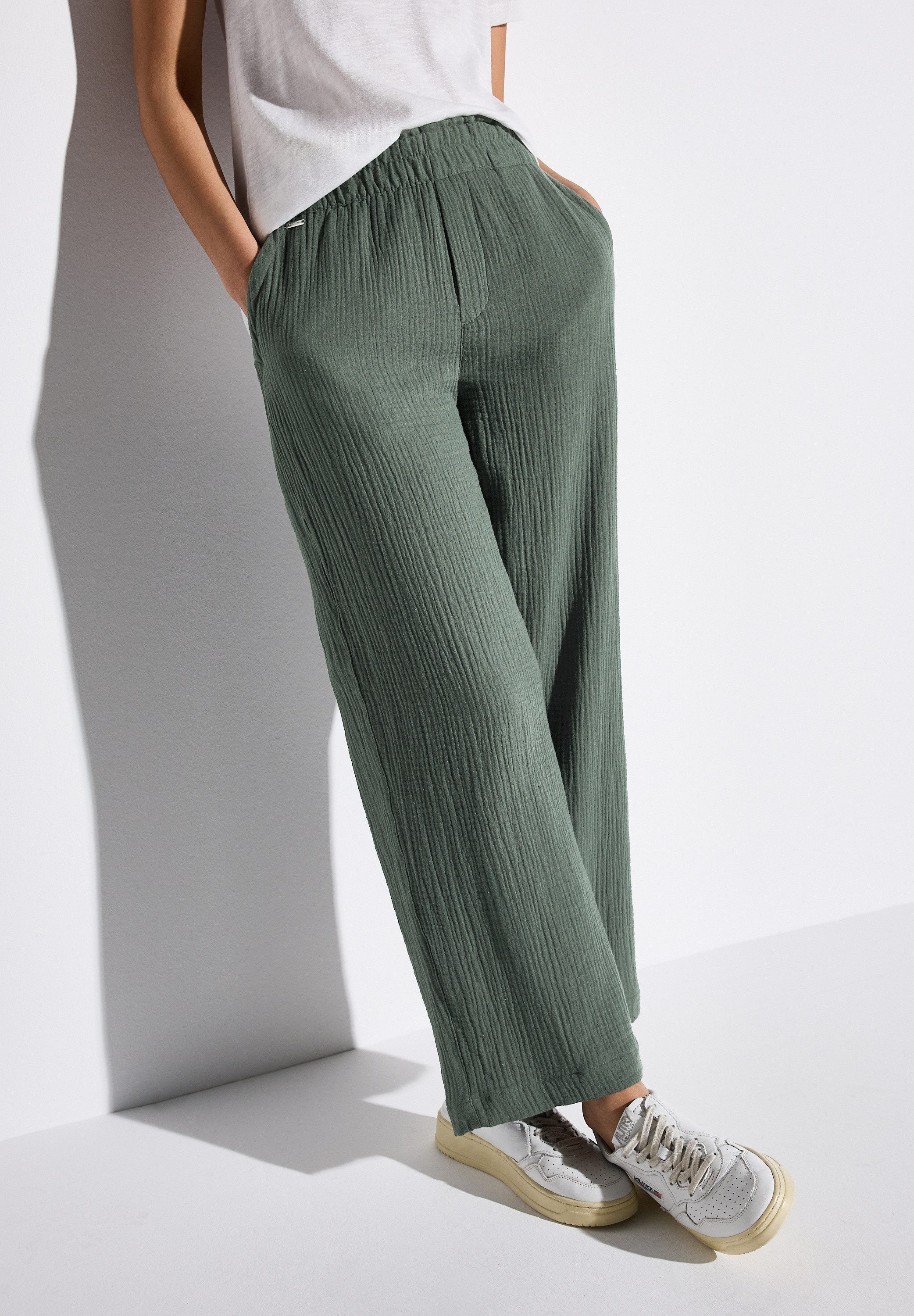 STREET ONE Stoffhose, High Waist günstig online kaufen
