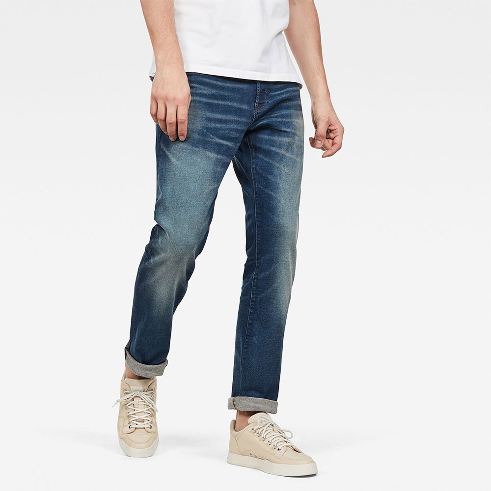 G-star 3301 Straight Jeans überholt 30 Worker Blue Faded günstig online kaufen