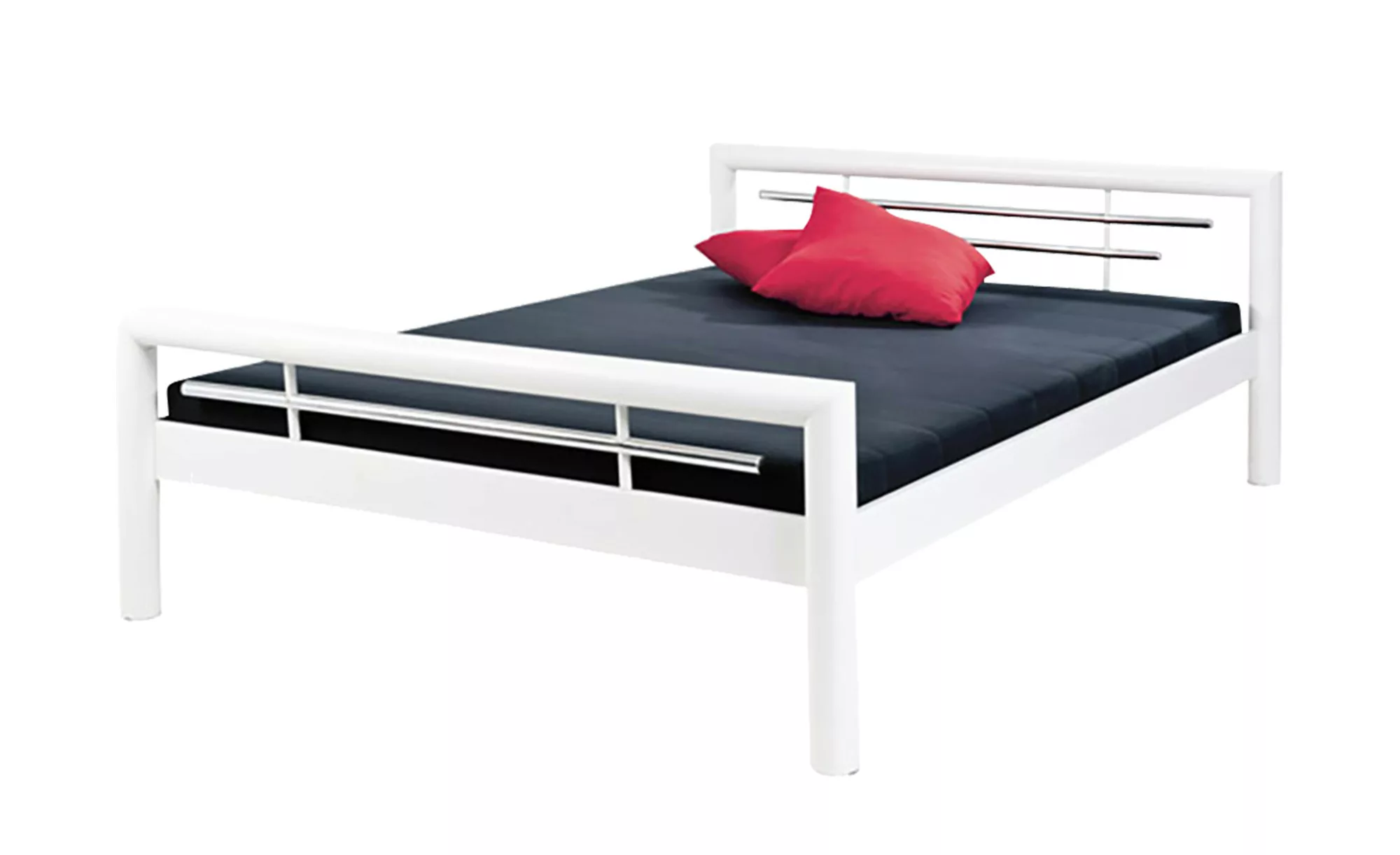 Metallbett  Sonja - weiß - 151 cm - 75 cm - 213 cm - Sconto günstig online kaufen