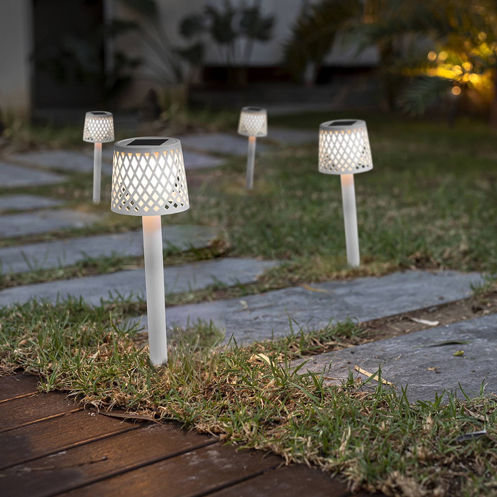 Newgarden Gretita LED-Solarleuchte, weiß günstig online kaufen