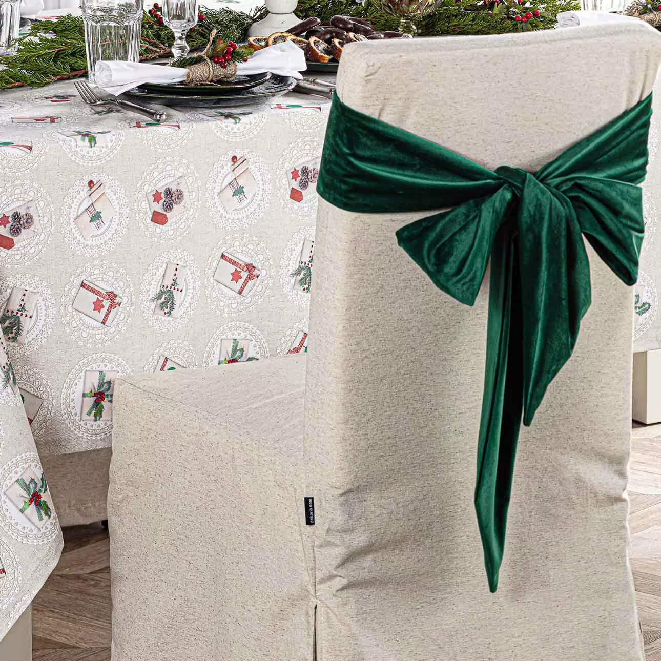 Schleife 270x12cm, grün, 270 x 12 cm, Christmas (704-13) günstig online kaufen