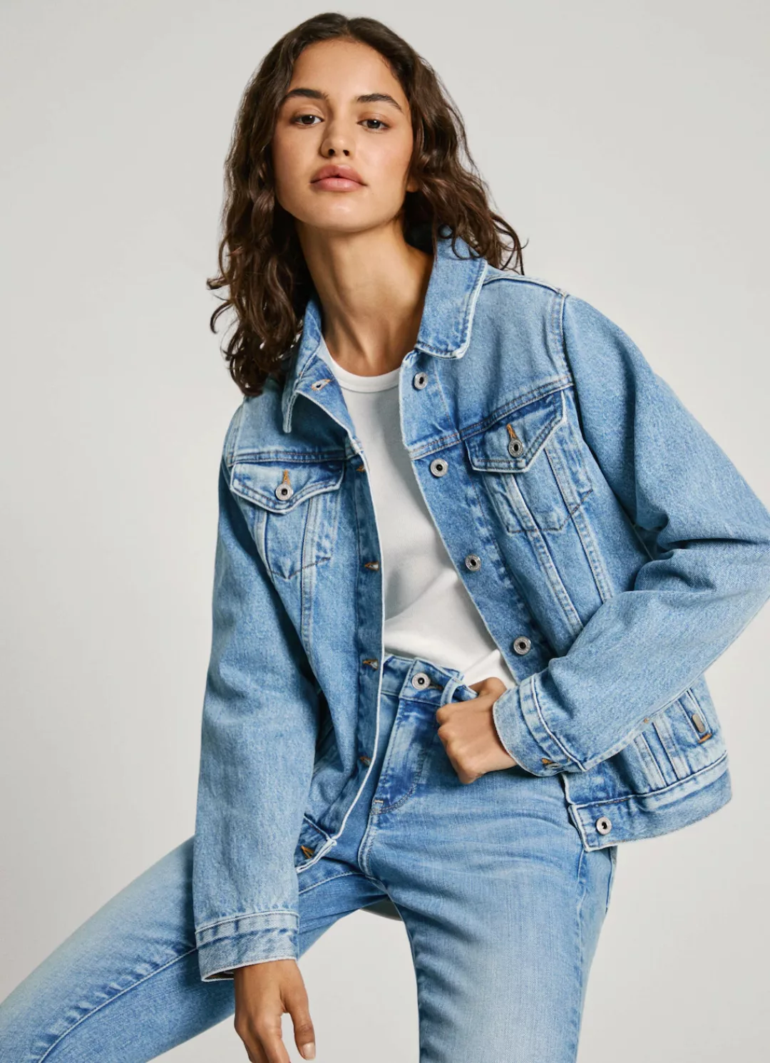 Pepe Jeans Jeansjacke REGULAR JACKET in authentischer Denim-Qualität günstig online kaufen