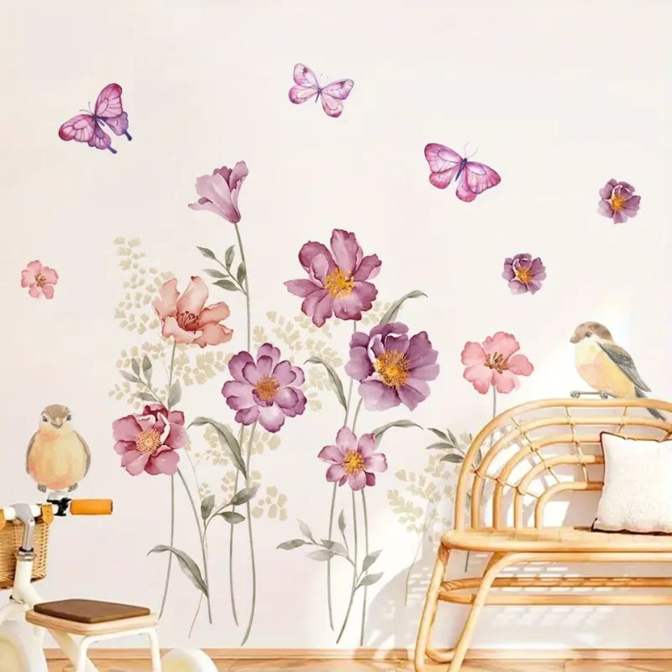 Montegoni Wandsticker Moderne Blumen Wandaufkleber mit günstig online kaufen