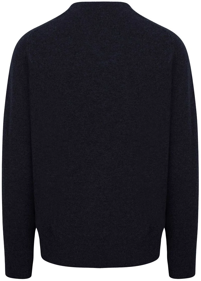 William Lockie Pullover Lambswool V Midnight Navy - Größe L günstig online kaufen