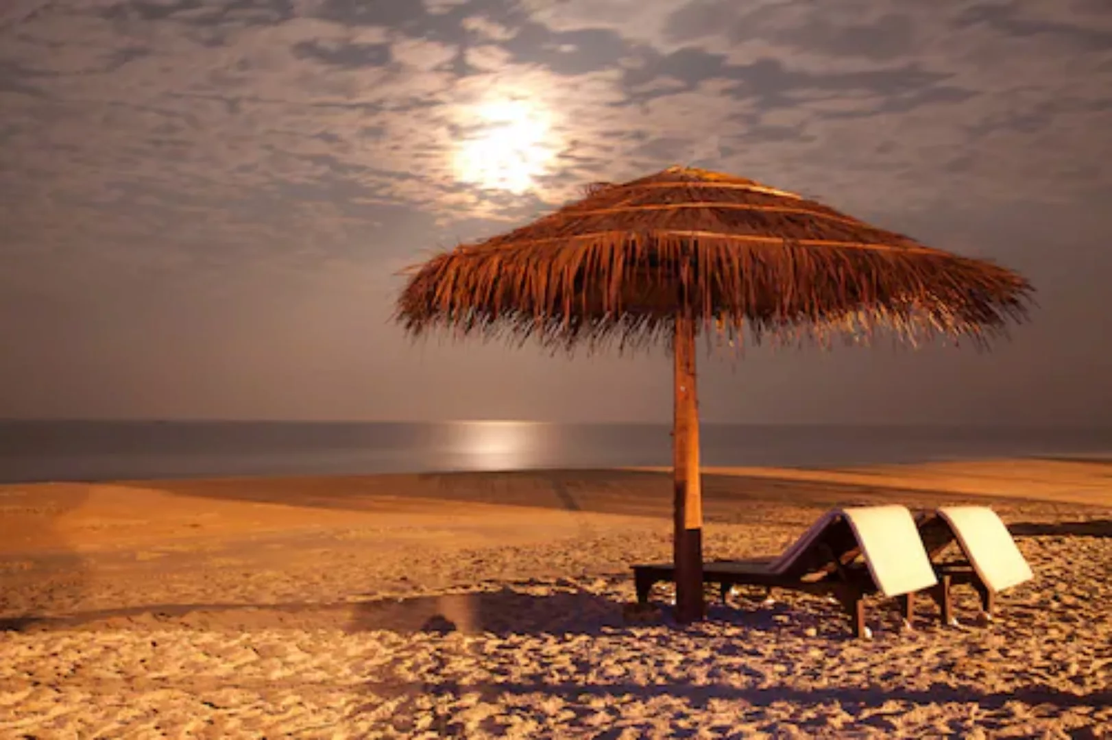 Papermoon Fototapete »Sunser Beach« günstig online kaufen