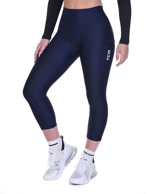 TCA Funktionsleggings Damen Radleggings hohe Taille rutschfest - Dunkelblau günstig online kaufen