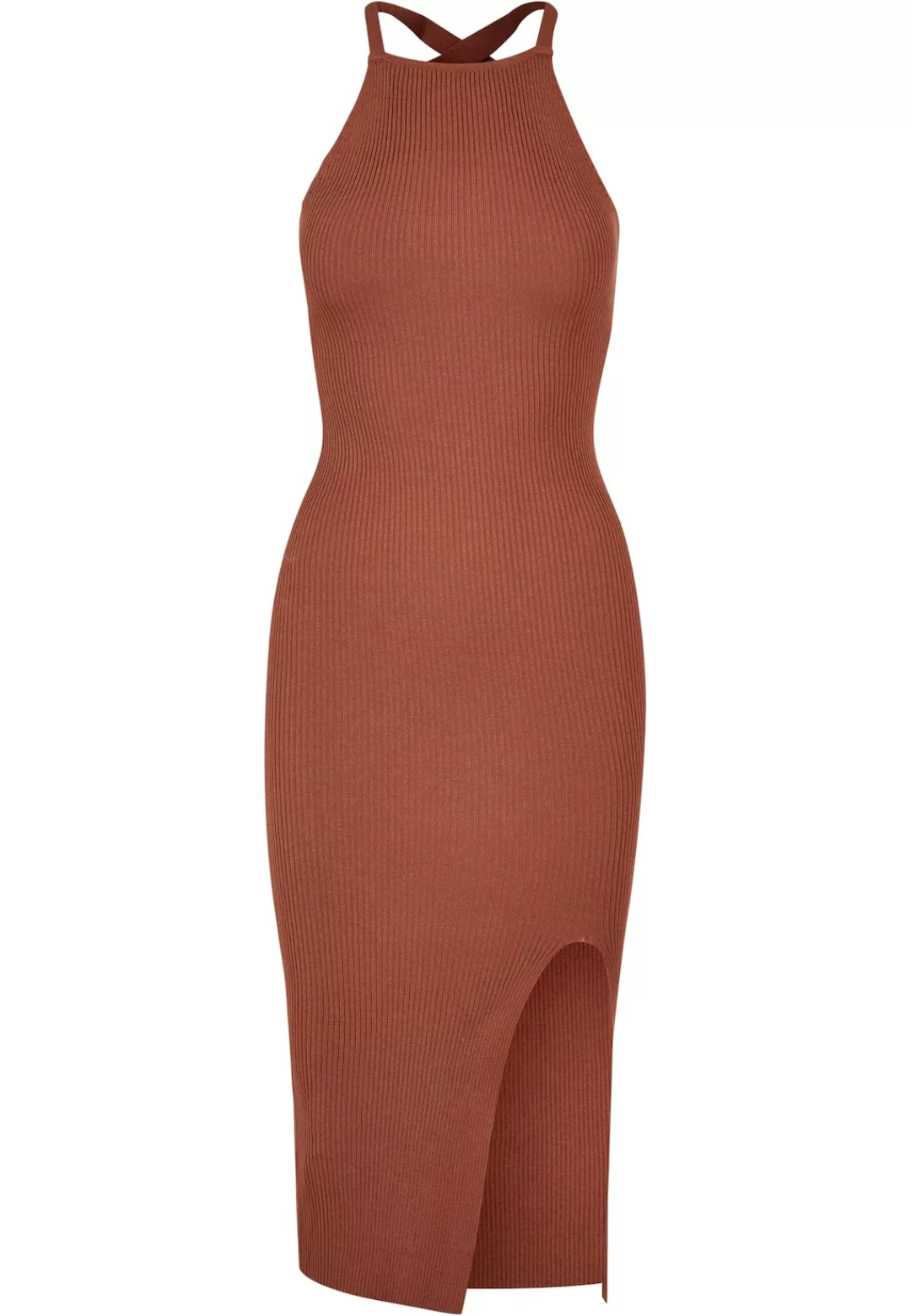 URBAN CLASSICS Shirtkleid "Urban Classics Damen Ladies Midi Rib Knit Crosse günstig online kaufen