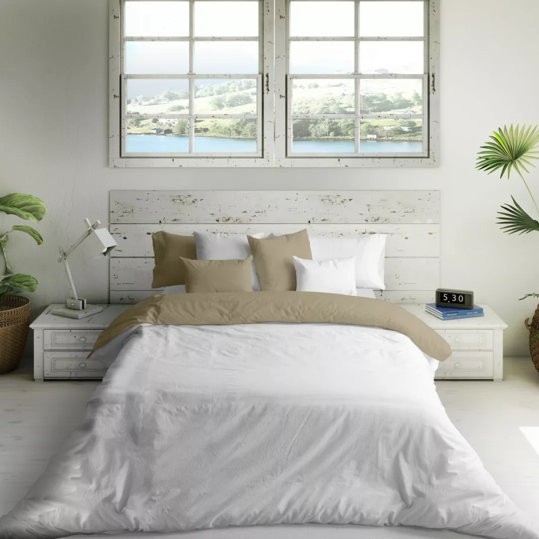 Bettdeckenbezug Naturals Reversibel Leinen (150 X 220 Cm) (einzelmatratze) günstig online kaufen