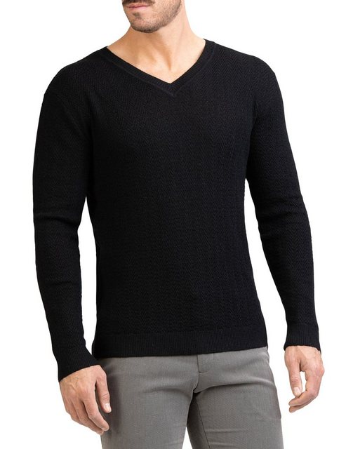 Posh Gear V-Ausschnitt-Pullover Herren V-Neck Pullover Maglione Alpakawolle günstig online kaufen