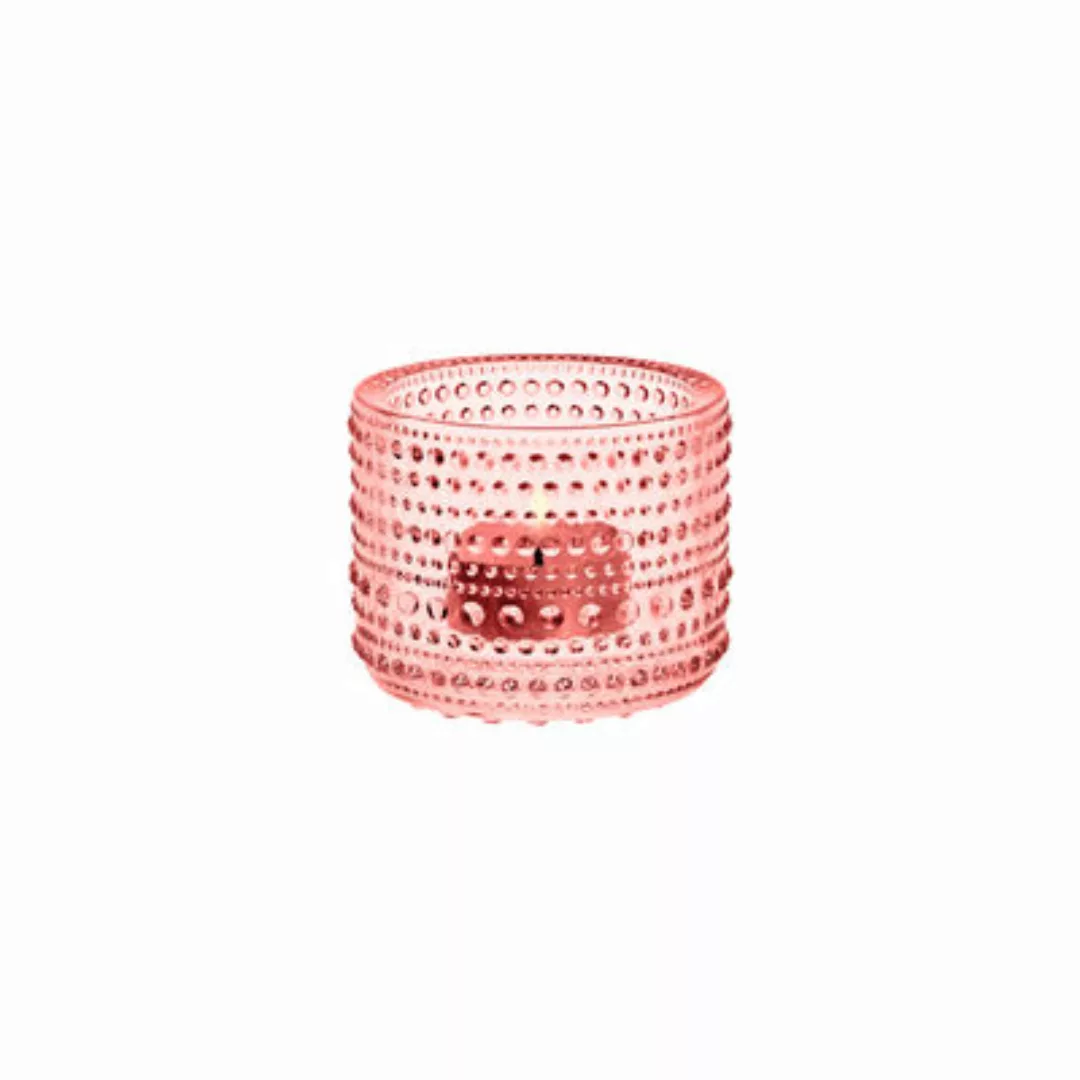 Windlicht Kastehelmi glas rosa / Ø 7,6 x H 6,4 cm - Oiva Toikka (1964 - Iit günstig online kaufen
