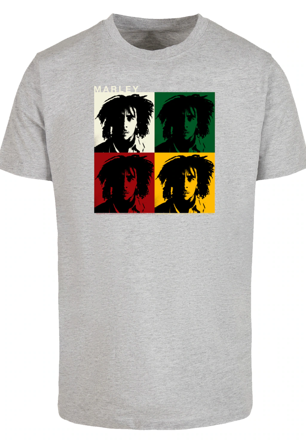 F4NT4STIC T-Shirt "Bob Marley Colour Blocks Two Sleeves Reggae Music", Prem günstig online kaufen