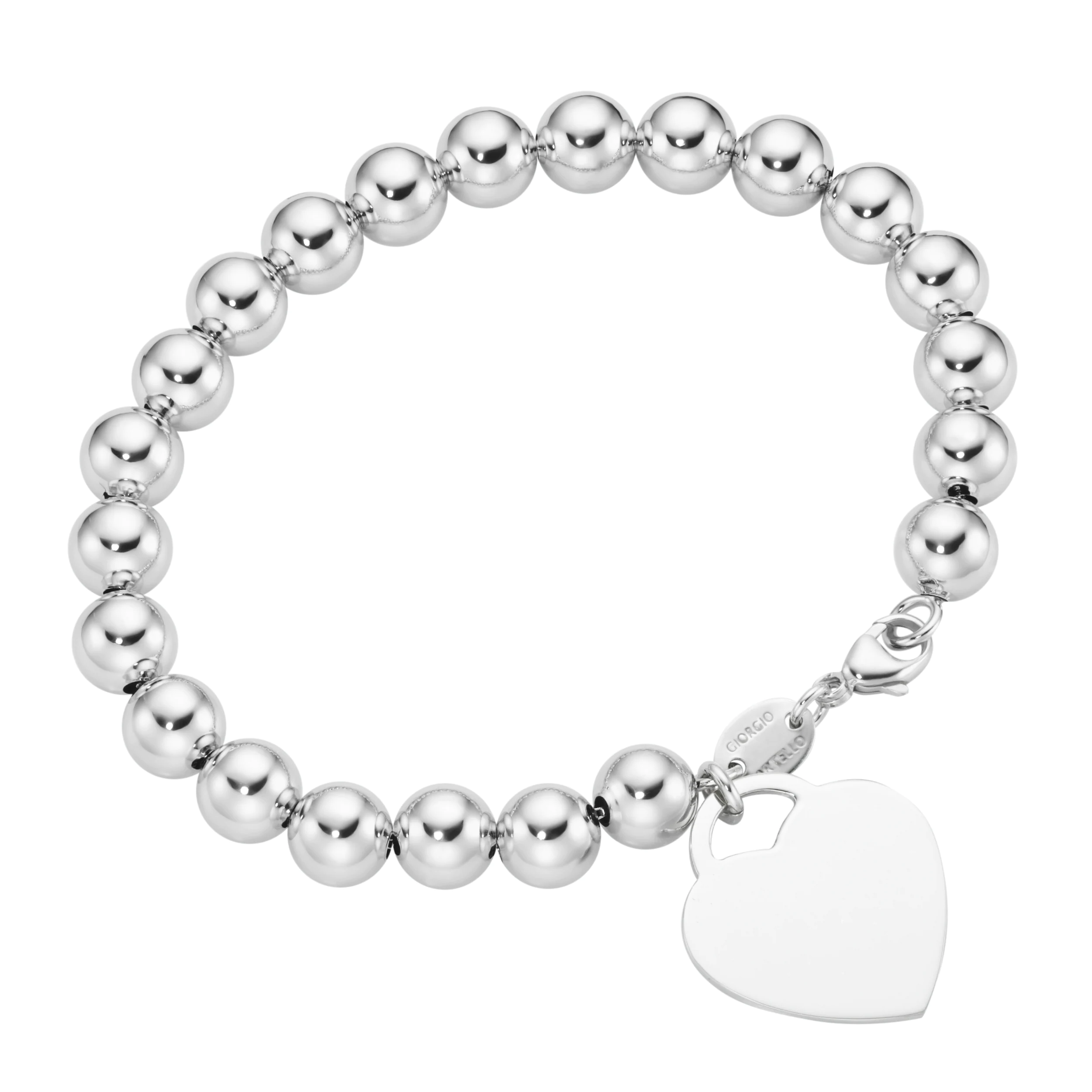 GIORGIO MARTELLO MILANO Armband "Kugel Armband mit Behang Herz, Silber 925" günstig online kaufen