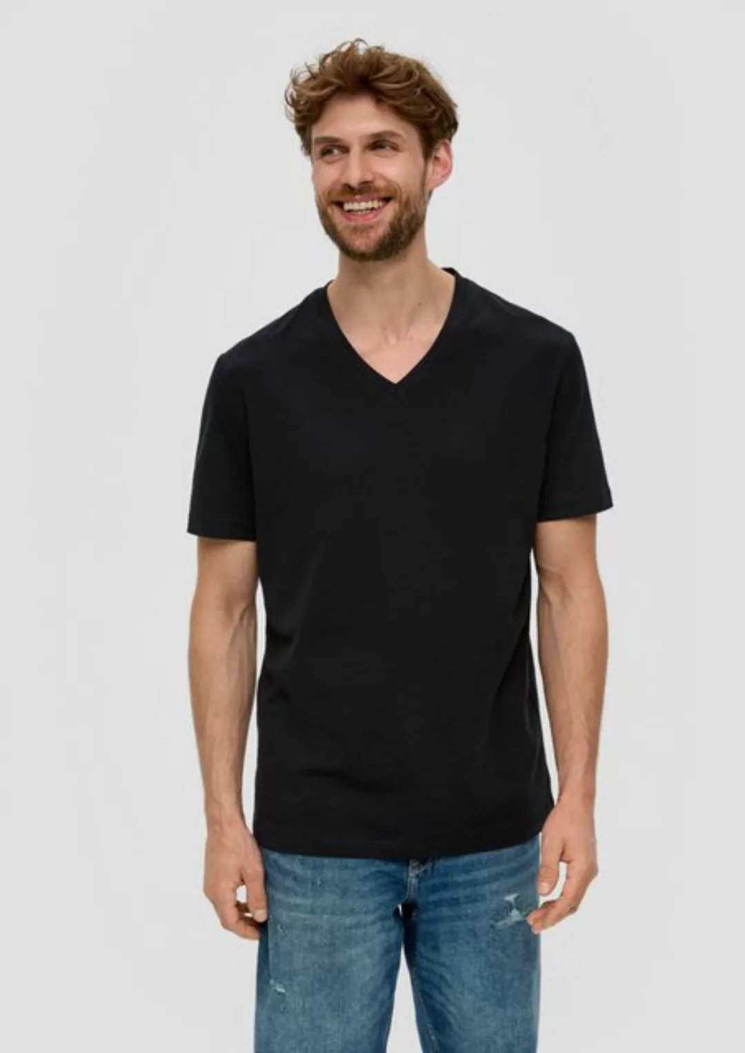 s.Oliver Kurzarmshirt Basic-T-Shirt aus Baumwolle im 2er-Pack günstig online kaufen