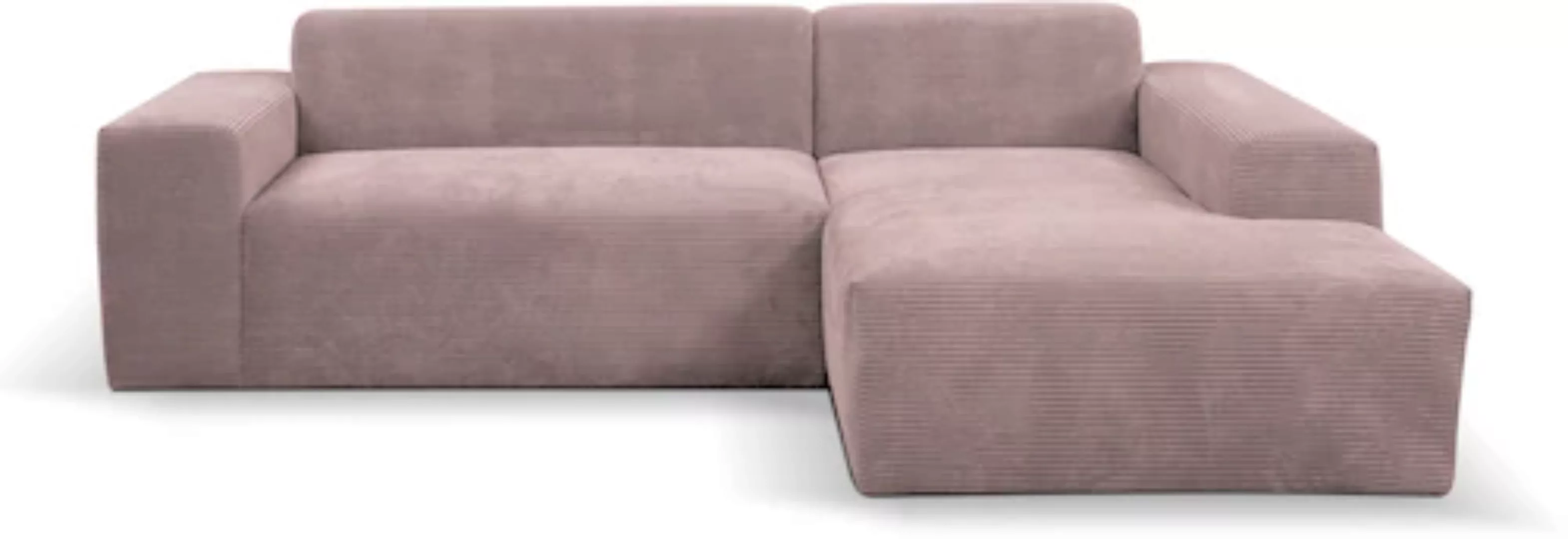 INOSIGN Ecksofa "Zeus L-Form", Curvy Trend Ecksofa mit urbaner Optik in wei günstig online kaufen